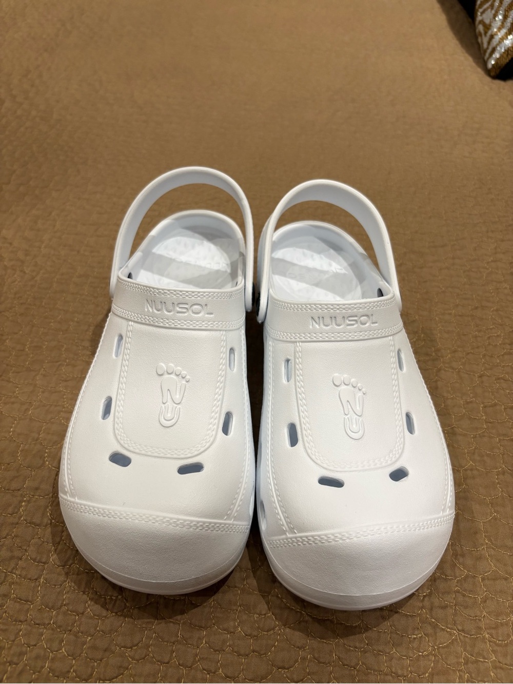 Women's White Comfort Slip-On Sandals